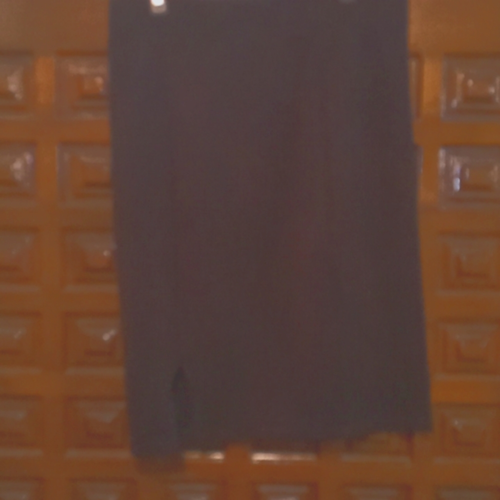 Black spandex rib skirt